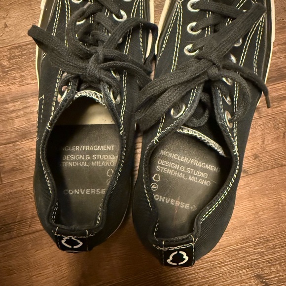 Converse Fragment Design x Moncler x Chuck 70 Low Black size mens 6,5 womens 7,5 - Picture 4 of 10